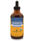 Herb Pharm Certified Organic Feverfew Liquid Extract - 4 oz for Minor Pain Support | International Shipping Available - Buy Online on GoSupps.com
