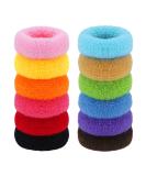 Boobeen 12 Pack Thick Hair Ties - Hair Ties for Thick Curly Hair Seamless Hair Bands Large Hair Elastics Ponytail Holders Coloured Thick Stretch Rubber Bands for Women 12 Pcs - Buy Online on GoSupps.com