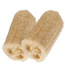 Organic Loofa Bath Sponge Set - 2 Exfoliating Scrubbers | Naturally Grown Loofah - HealthGoodsIn - Buy Online on GoSupps.com