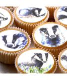 Badger Badgers 24 edible PRE CUT style kids childrens party decorations Wafer Paper Cupcake Fairy Cake Toppers - Buy Online on GoSupps.com