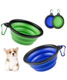 Buy Magrimaxio Foldable Dog Bowl - Portable 2-Piece Travel Water Bowl for Pets with Carabiner - Buy Online on GoSupps.com