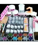 Lybring Nail Art Set | Professional Acrylic Nail Tools Powder Brush & Essentials for Home & Salon - Perfect for Beginners Women & Girls - Buy Online on GoSupps.com