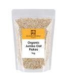 Manor Springs Organic Jumbo Oat Flakes 1kg - Pure and Nutritious Organic Oats - Buy Online on GoSupps.com