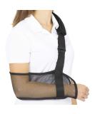 Vive Mesh Shoulder Sling - Arm Brace For Torn Rotator Cuff Injury - RightLeft Support For Men and Women - Adjustable Immobilizer For Shower - Stabilizer For Elbow Wrist Thumb Injuries Dislocation Black - Buy Online on GoSupps.com