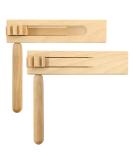 2 pieces of wooden ratchet noises maker wood spinning ratchet noise maker wood rattle ratchet musical instrument for children for games parties events sporting events - Buy Online on GoSupps.com