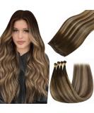 Buy Hetto Virgin Remy Hair Extensions - Brown Balayage Clamps #4/27/4 | 40cm | 25g | International Shipping - Buy Online on GoSupps.com