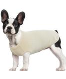Hjumarayan Beige Dog Jumper Medium - Knitted Striped Sweater for French Bulldog, Corgi, Dackel - Soft Stretchy Dog Tshirt - Size M - Buy Online on GoSupps.com