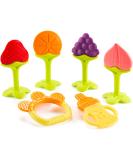 6-Pack Baby Teething Toys for Newborns | Freezer Safe Silicone Teethers for Infant and Toddler Gums | Perfect Baby Gift - Buy Online on GoSupps.com