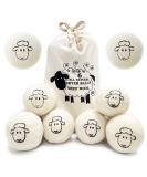 Luckaide 8-Piece Wool Dryer Balls for Tumble Dryers | 100% Natural Reusable Dryer Balls for Down Jackets & Tennis Ball Drying | Eco-Friendly Laundry Solution - Buy Online on GoSupps.com