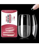 500 PCS Nail Tips Set - Full Cover Clear Acrylic Fingernails for Gel & DIY Nail Art | 12 Sizes Medium Square for Nail Studios - Buy Online on GoSupps.com