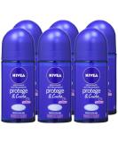 Nivea Roll-On Protection & Care 50 ml Pack of 6 - (1.69 Fl Oz x 6) | Nivea Skincare - Buy Online on GoSupps.com