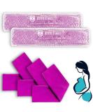 Postpartum Cooling Pad for Pain Relief - 2 Gel Packs with 3 Washable Sleeves - Purple - Buy Online on GoSupps.com