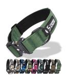 Tspro Premium Dog Collar - Adjustable Bright Patch Thick Collar with Metal Buckle for Small Medium & Large Dogs (Green Size L: 42.5cm-65cm) - Buy Online on GoSupps.com