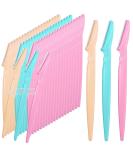 60 Multicolor Eyebrow Razors - Face Shaper & Foldable Multi-Purpose Razors for Women | International Shipping - Buy Online on GoSupps.com