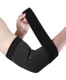 Compression Elbow Bandage for Men & Women - Adjustable Support for Tennis Elbow Golf Elbow Arthritis | Ellenbogen Bandage (Black L) - Buy Online on GoSupps.com