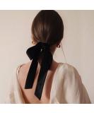Handmade Black Velvet Bow Hair Ties & Headbands Set - Elegant Hair Styling Accessories for Women & Girls - Perfect Gift for Mom - Ideal for Yoga & Outdoor Activities - Buy Online on GoSupps.com