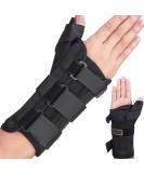 Buy Left Hand Medium Wrist Brace & Thumb Spica Splint for De Quervain's Tenosynovitis Tendonitis Carpal Tunnel & Arthritis - International Shipping Available - Buy Online on GoSupps.com