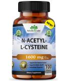 N-Acetyl-L-Cysteine (NAC) 1600 mg - Immune Support & Antioxidants 100 Veggie Capsules - Free Form International Shipping Available - Buy Online on GoSupps.com