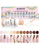 RARJSM Nude Liner Gel Nail Polish Set - 12 Colors 5ml with Thin Sharp Brush for Nail Art, Swirl Nails, and Striping - Soak Off, Curing Required - 12pcs Nude Color Set - Buy Online on GoSupps.com