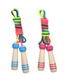 Qetlavee Adjustable Jump Rope for Kids - 2 Pieces 220cm Wooden Handles Perfect Gift for Boys & Girls Ages 6-10 - Blue & Pink - Buy Online on GoSupps.com