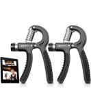 Adjustable Forearm Trainer Set (5-60 kg) - Enhance Grip Strength & Rehabilitation + Free E-Book - Buy Online on GoSupps.com