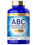 Carlyle Senior Multivitamin 240 Tablets with Lutein & Lycopene | ABC Advanced Supplement | Non-GMO Gluten Free | Men & Women Over 60 - Buy Online on GoSupps.com