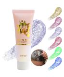 Aonat Body Glitter Gel 30ml - Long-Lasting Purple Glitter Makeup for Face Hair Lips & Nails | Festival & Party Essential - Buy Online on GoSupps.com