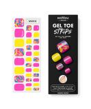 MOYOU LONDON Semi Cured Gel Nail Wraps 32 Pcs - Salon-Quality Pedicure Set with Nail File & Cuticle Stick - Messing Around - Buy Online on GoSupps.com