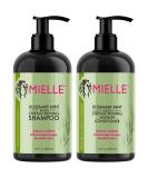 Mielle Organics Rosemary Mint Strengthening Shampoo and Leave-In Conditioner with Biotin - 12 Ounces - Buy Online on GoSupps.com