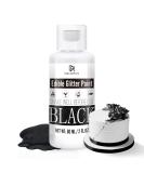 Liquid Edible Glitter 60ml - Black Metallic Food Coloring for Cakes Cupcakes & Cookies | Perfect for Baking & Decorating - Buy Online on GoSupps.com