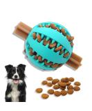 Pawsonly Feeding Ball for Dogs | Interactive Dog Toy for All Sizes | Dental Care & Intelligence Ball - Medium Blue (7 cm) - Buy Online on GoSupps.com