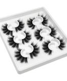 Luxurious Losha Lashes: 6 Pairs 20mm Fluffy False Eyelashes for Women - Dramatic Faux Mink Strip 5D Lashes Pack for Gorgeous Eye Makeup - Buy Online on GoSupps.com
