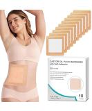 Hbaid 10 PCS Castor Oil Pack Wrap Castor Oil Packs for Liver Detox Aid Sleep Highly Absorbent Self-Adhesive Castor Oil Wrap Organic Cotton No Wash Easy to Use Anti-Seepage (Oil Not Included) 10 Pcs 10 ml (Pack of 1) - Buy Online on GoSupps.com