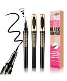 2-Pack Waterproof Magic Liquid Eyeliner - Long-Lasting, Sweatproof & Smudgeproof - Super Slim Gel Pen for Professional Eye Makeup - Buy Online on GoSupps.com