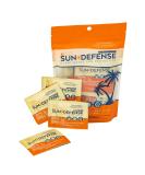 Sun Defense Zinc Mineral Sunscreen Wipes - Travel Size SPF30 Packets for Outdoor Adventures (15 count) - Buy Online on GoSupps.com