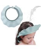 Adjustable Baby Shower Hood - Shell-Shaped Hair Wash Protector Visor for Children | Shampoo Shield for Eyes Ears & Face | Blue - Buy Online on GoSupps.com