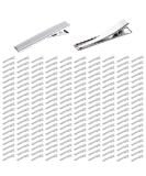 Crocodile Hair Clips Crocodile Hair Clips Duckbill Small Silver Metal 45 mm 200 x - Buy Online on GoSupps.com