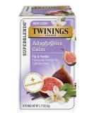 Buy Twinings Calm Adaptogens Fig & Vanilla Herbal Tea â€“ Caffeine Free, 18 Tea Bags - Buy Online on GoSupps.com