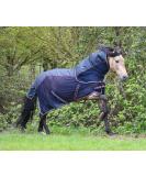 Rhinegold Mombasa Waterproof Topline Mesh Horse Fly Rug with Detachable Neck Cover Navy 5'3" - Buy Online on GoSupps.com
