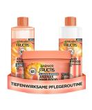 Garnier fructis glossy haircare set for long and lackluster hair with vitamin and lipid complex pineapple food shampoo (400 ml) rinsing (400 ml) 3in1 mask (400 ml) 3-part pineapple 1.2 l (1 Pack) - Buy Online on GoSupps.com