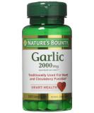 Nature's Bounty Garlic 2000mg, 240 Coated Tablets (2 Pack) - 2 Bottles of 120 Tablets - Buy Online on GoSupps.com