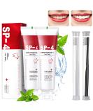 SP-4 Probiotic Whitening Toothpaste - Fresh Breath & Stain Removal (2 Pcs + 2 Toothbrushes) | International Shipping Available - Buy Online on GoSupps.com
