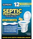 12-Month Supply of Dissolvable Septic Tank Treatment Packets | Monthly Septic Tank Maintenance - Buy Online on GoSupps.com