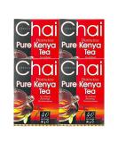Chai Xpress Pure Kenya Tea | 40 Tea Bags | Distinctive Tea | No Artificial Flavourings | No Preservatives | Indian Origin | 80G | Pack Of 4 - Buy Online on GoSupps.com