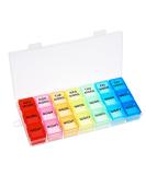 ALTcompluser Pill Box Organisers Transparent 7 Day 3 Time a Day Pill Storage Case Portable Weekly Pill Dispenser with 21 Compartments for Medication and Supplements - Buy Online on GoSupps.com