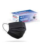 Buy Medical IIR Standard EN14683 Certified 3-Layer Disposable Masks - BFE 98% - 100 Pack Black Oral Masks for International Shipping - Buy Online on GoSupps.com