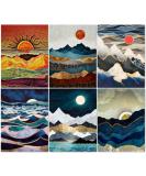 6 Pack Diamond Painting Kits - Abstract Scenery 5D Diamond Art for Adults and Kids - Full Drill Diamond Paintings Home Wall Decor - Gift (12x16inch) - Buy Online on GoSupps.com