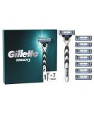 Buy Gillette Mach3 Men's Wet Razor + 8 Blades - Perfect Gift for Him | International Shipping Available - Buy Online on GoSupps.com
