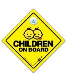 Children On Board Car Sign - Baby On Board Style for Safety in The Car - Buy Online on GoSupps.com