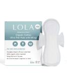 LOLA Organic Cotton Pads - 60 Count Ultra Thin Pads with Wings | HSA/FSA Approved Feminine Care | Heavy & Regular Flow | Pack of 1 - Buy Online on GoSupps.com